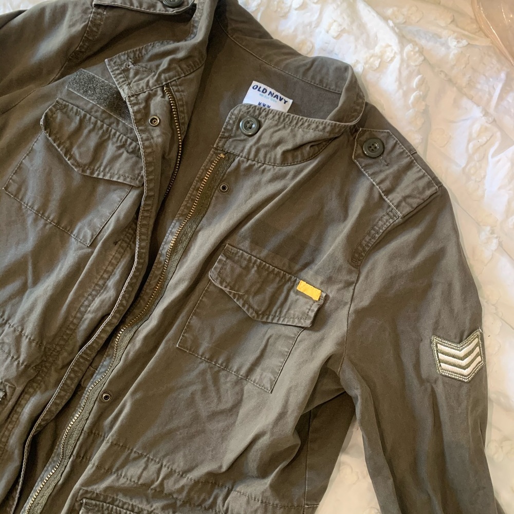 Old Navy Olive Green Military Jacket